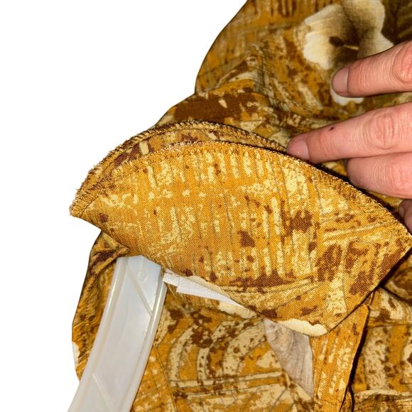 New! We be bop Hibiscus tripe Brown plus size floral tunic top boho y2k 4X - Picture 10 of 11